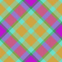 Check seamless vector. Tartan pattern textile. Plaid fabric background texture. vector