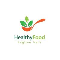 Healthy food logo vector