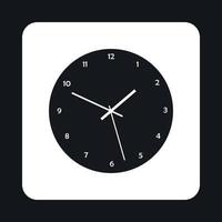 icono de reloj mecánico, estilo simple vector