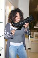 Kym Whitley shopping for shoes and purses in Sherman Oaks, CA on October 9, 2008 photo