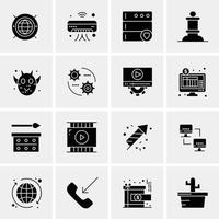 16 Business Universal Icons Vector Creative Icon Illustration to use in web and Mobile Related project