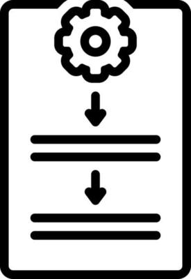 line icon for procedure