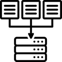 line icon for source vector