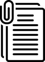 line icon for document vector