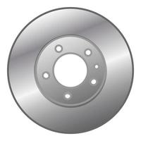 Car brake disc icon, cartoon style vector