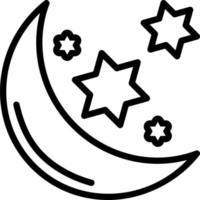 line icon for muslim vector