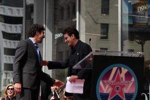 Chuck Lorre and Charlie Sheen at the Hollywood Walk of Fame Ceremony for Chuck Lorre TV Writer and Producer in Los Angeles,CA on March 12, 2009 photo