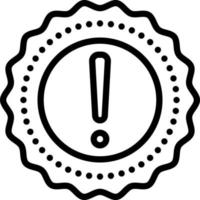 line icon for significance vector