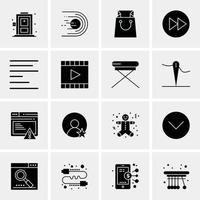 16 Business Universal Icons Vector Creative Icon Illustration to use in web and Mobile Related project