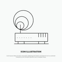 Connection Hardware Internet Network Line Icon Vector