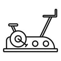 Exercise bike equipment icon, outline style vector