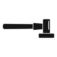 Blacksmith hammer icon, simple style vector