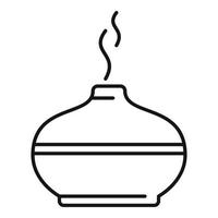 Aromatherapy diffuser icon, outline style vector