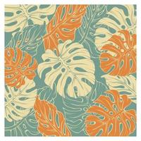 Hand drawn illustration of beauty plants and flowers in colorful line art style for background, floral pattern, invitations and fabric printing vector