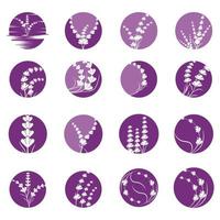 lavanda, logotipo, plantilla, vector, símbolo, naturaleza vector