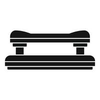 Hole perforator icon, simple style vector