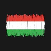 Hungary Flag Brush vector