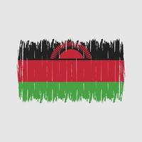 Malawi Flag Brush vector