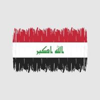 Iraq Flag Brush vector