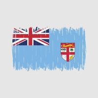 Fiji Flag Brush vector