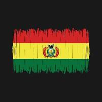 cepillo de bandera de bolivia vector