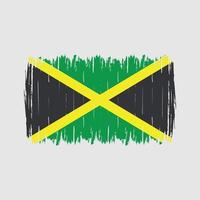 cepillo de bandera de jamaica vector