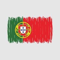 Portugal Flag Brush vector