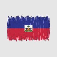 Haiti Flag Brush vector