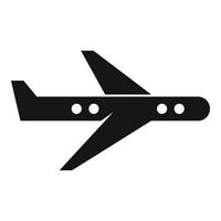 Tourism plane icon, simple style vector