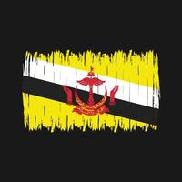 Brunei Flag Brush vector