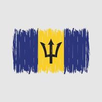 Barbados Flag Brush vector