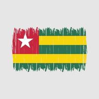 Togo Flag Brush vector