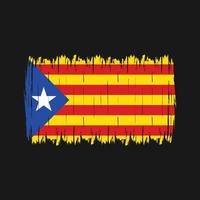 Catalonia Flag Brush vector