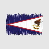 American Samoa Flag Brush vector