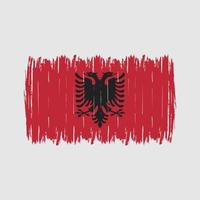 Albania Flag Brush vector