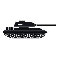 icono de tanque, estilo simple vector