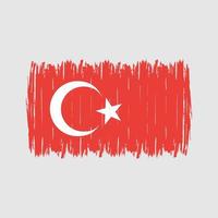 Turkey Flag Brush vector