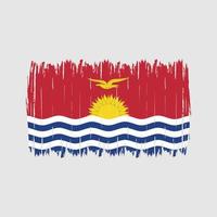 cepillo de bandera de kiribati vector