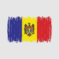 Moldova Flag Brush vector