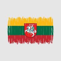 Lithuania Flag Brush vector