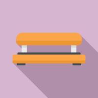 Equipment hole puncher icon, flat style vector