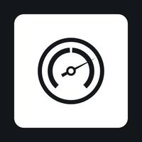 Tachometer icon in simple style vector