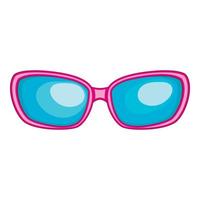 Sunglasses icon, cartoon style vector