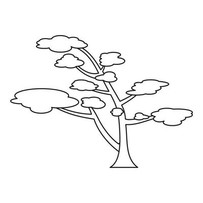 Cedar Tree Silhouette Vector Art, Icons, and Graphics for Free Download