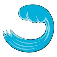 Wave icon, cartoon style vector