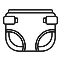 Absorbent diaper icon, outline style vector