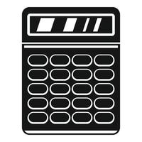 Financial calculator icon, simple style vector