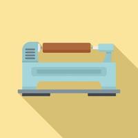 Control lathe icon, flat style vector