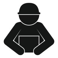 Hands home delivery icon, simple style vector