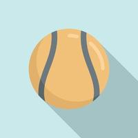 Hurling ball icon, flat style vector